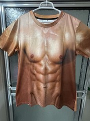 Halloween Men Muscle 3D Print T-Shirt Summer Short Sleeve Digital Printing Top