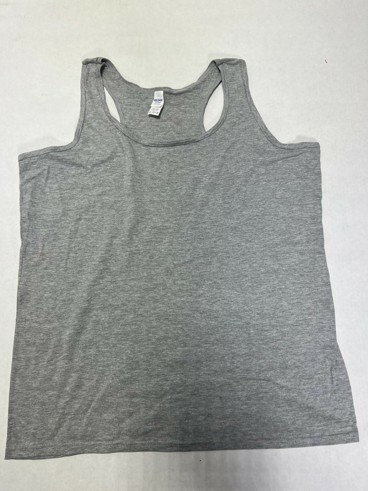 GILDAN RS SPORT GREY 645R2L 295 XL Ladies Racerback Tank wholesale 1,12,OR 36Ps