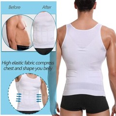 FAJAS Men Body Slimming Tummy Shaper Belly Underwear Shapewear Waist Girdle Vest