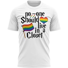 Noone Should live in a Closet T Shirt LGBTQ Gay Pride Month Gifts For Him Non…
