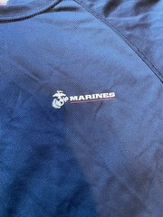 USMC Great American T-Shirt Factory Performance Athletic T-Shirt Blue
