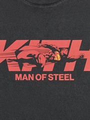 🔥 Kith Superman Men of Steel – Vintage Tee – Black – Size XL