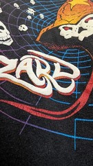 Vintage Wizard Wear Glow In The Dark Skulls Sz L 22×28 Rare Distressing