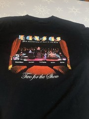 Kansas 30th Anniversary Dust In The Wind Black T Shirt Size Large