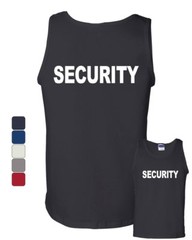 Security Tank Top Bouncer Police Event Staff Uniform Guard Sleeveless