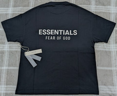 Fear of God Essentials Classic Tee ‘Jet Black’ M Size Oversized T-Shirt FOG NWT