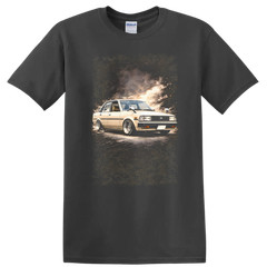 Toyota Corolla KE70 Old Car Drift Style T Shirt Classic Sedan Tee