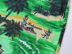 Vintage Rina Hawaiian Button Shirt Bahamas Tropical Islands Mens XXL Terivoile