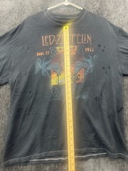 Led Zeppelin In Concert 22 June 1977 California T Shirt Mens Large Gray Graphic