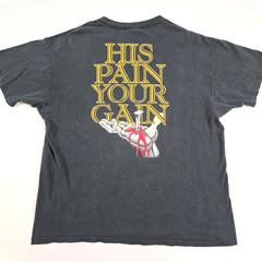 VINTAGE LORD’S GYM T-SHIRT Sz XL SINGLE STITCH DOUBLE SIDED 90s CHRIST JESUS USA