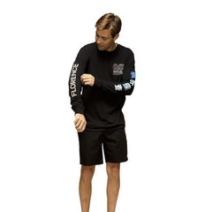 Florence Marine X Men’s Large Black Frontier Recover Tee Long Sleeve T-Shirt M19