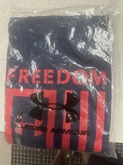 NAVY Under Armour 1370810 Men’s UA Freedom Flag T-Shirt Athletic Short Sleeve