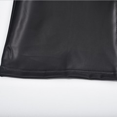 Party Male Tops Sexy Shiny Sleeveless Spandex Tops Vintage Costume Zip