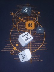 Vintage Karl Kani Men’s 6X Navy Blue Dice Logo Graphic Cotton T-Shirt~Y2K~pz