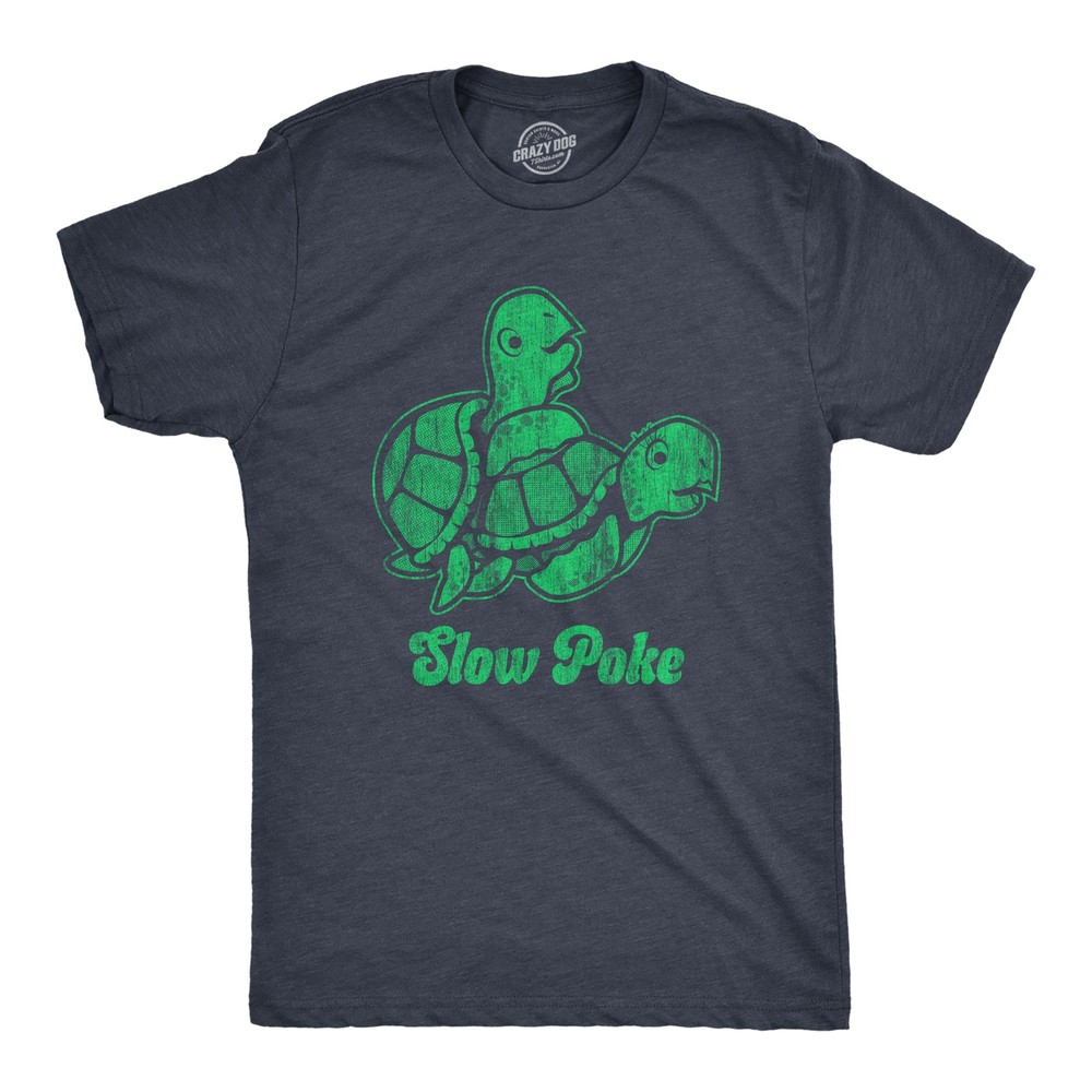 Mens Slow Poke T Shirt Funny Offensive Turtle Sex Graphic Novelty Tee for Guys
