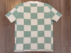 Louis Vuitton Damier Knitted Short Sleeved Crewneck Tee Shirt jolly green sz S