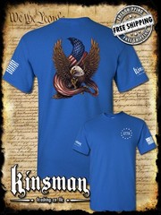 American Flag / Eagle 1776 2-Sided T-Shirt / Patriot Freedom USA 2nd Amendment