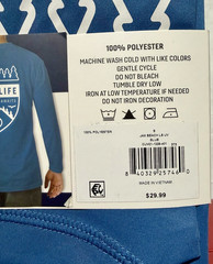 REEL LIFE Men’s Jax Beach Long Sleeve UV Protection Tee Small Blue NEW WITH TAG