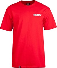 Powell Peralta BONES SWISS TEXT LOGO Skateboard T Shirt RED
