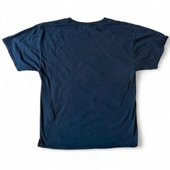 Y2K Black and Blue Four Skulls Graphic Fader Tee