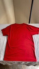 Men’s Short Sleeve T-Shirt Red W/ Patriotic Truck Graphic Size Medium