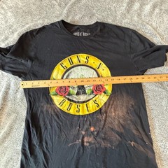 Guns N Roses Men Band Tee Shirt Medium Rock N Roll 80s 90s Y2K Distressed 18595x