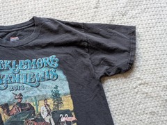 Macklemore Ryan Lewis Hanes Shirt Mens Large Black 2013 World Tour Hip Hop Band