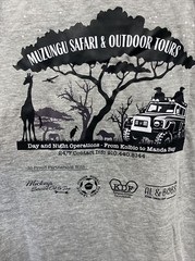 Tultex 241 Grey Tee Unisex XL “Muzungu Safari & Outdoor Tours”