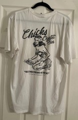 Chick’s Oyster Bar Virginia Beach VA White Men’s XL “Getting Freaky in the Tiki”