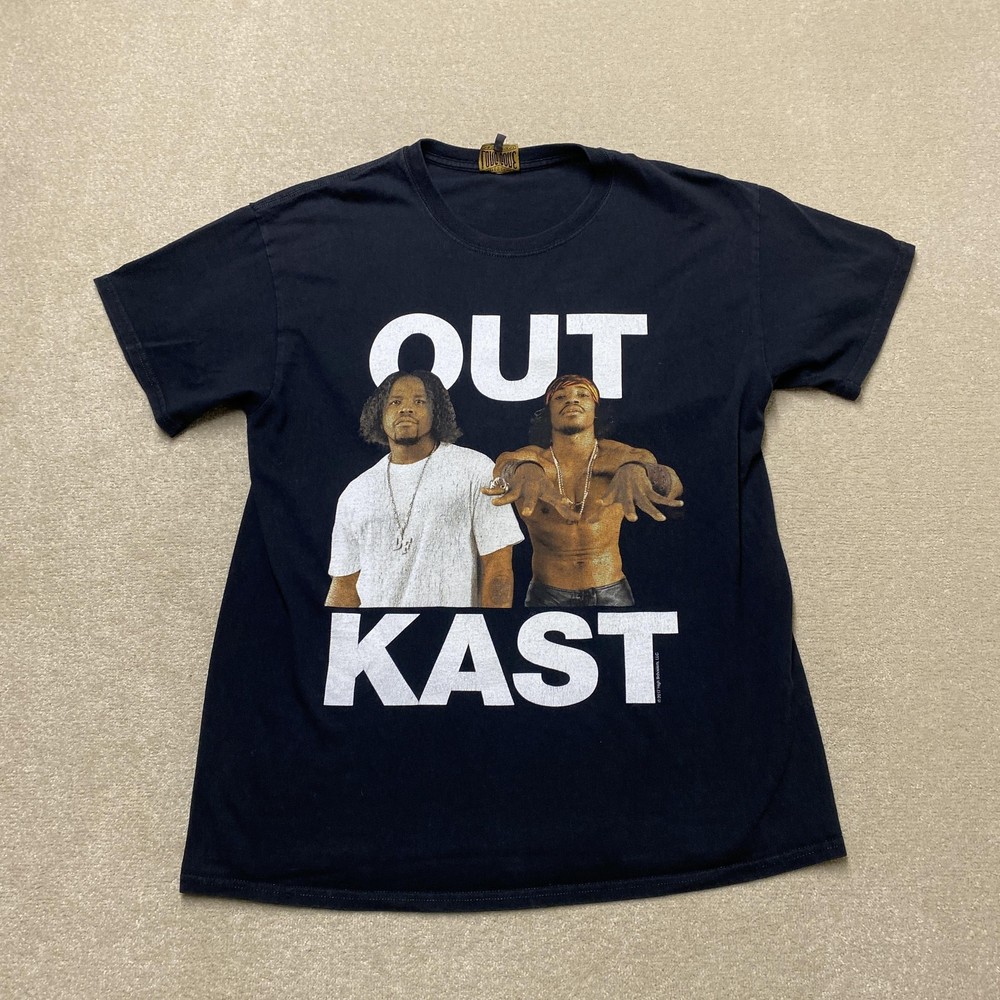 Outkast Rap T-Shirt Mens Medium Black Hip Hop Band Graphic Music 2017