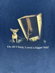 Vtg 90’s Taco Bell Chihuahua Here Lizard Lizard T Shirt USA XL Single Stitch