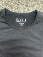 BYLT Basics Men’s Black Long-Sleeve Crewneck Top