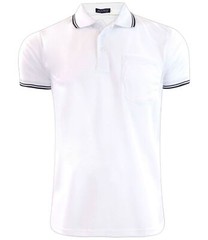 Mens Polo Shirt Cotton Pique Pocket Men Ribbed Tipping Collar PK T Shirt Summer