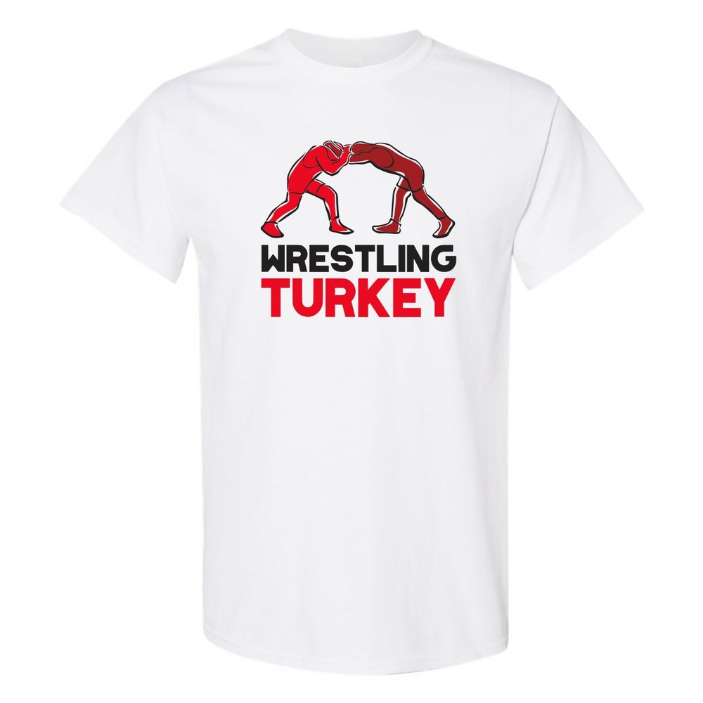 Turkey Wrestling – Summer Games Sport Event Athletics T Shirt – White