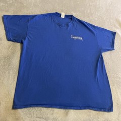Vintage Shirt Men XL Blue Streetwear Montana Crew Neck Workout Gym Y2K Tee