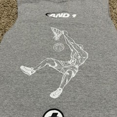 Vintage And 1 The Swerve Mens Medium Gray T Shirt USA Made Basketball Y2K