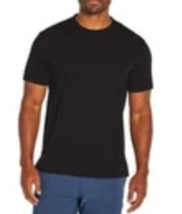 Banana Republic Men’s Short Sleeve Crew Neck Premium Wash T-Shirt Black Small