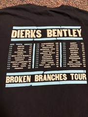 Dierks Bentley 2025 Broken Branches Tour T-Shirt Men’s XL Black Gildan Softstyle