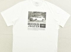Lucky Brand Men’s Mustang GT Tee White Short Sleeve Crew Neck Size 3XLT NEW