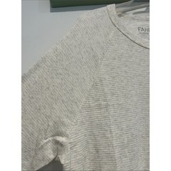 Faherty Oatmeal ivory Heather Long Sleeve waffle Crew cloud cotton men’s large