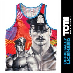 Tom of Finland Mesh Tank Top — “PRIDE 2023” (gay, leather pants, men)