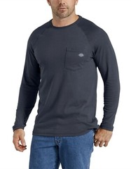 Dickies Cooling Shirt Mens 2XL XXL Blue Lightweight Work Long Sleeve UV 30 NWT