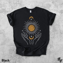 Celestial Sun Moon Mystical Comfort Tee Cosmic Galaxy Gift