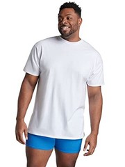 Fruit Of The Loom Men’s Eversoft Cotton Stay Tucked Crew T-shirt, Tall