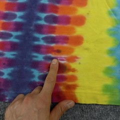 Vintage 90s Joe’s Crab Shack Tie Dye Peace Shirt Single Stitch Adult XL