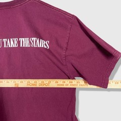 Walt Disney World Tower of Terror Mickey Mouse Shirt Mens L Maroon Vintage 90s