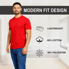 4-Pack Men’s Casual Crew Neck T-Shirt Tee (S-3XL) Free Shipping