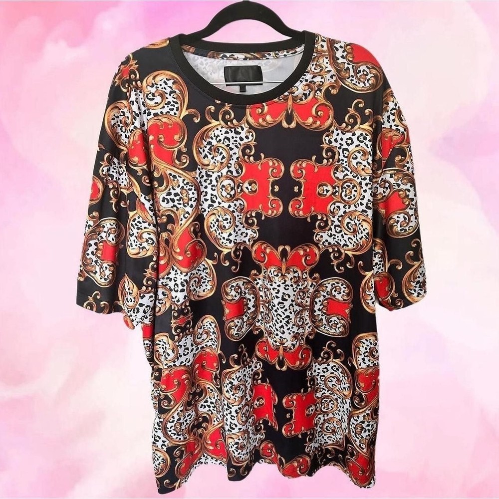 Drill Baroque Gold Allover Print T-Shirt
