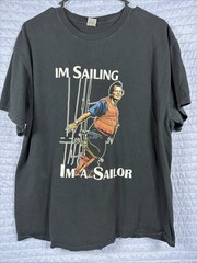 What About Bob? Sailing Bill Murray Black Graphic Shirt I’m A Sailor Tee