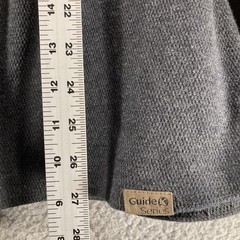 Guide Series Henley Shirt Mens XL Charcoal Gray Waffle Knit Long Sleeve Cotton
